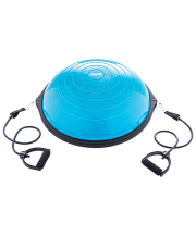 Полусфера "BOSU" Starfit GB-502 с эспандерами, с насосом, синий